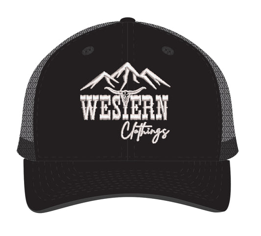 Casquette Western Enfant | WC | Noire et maille noire