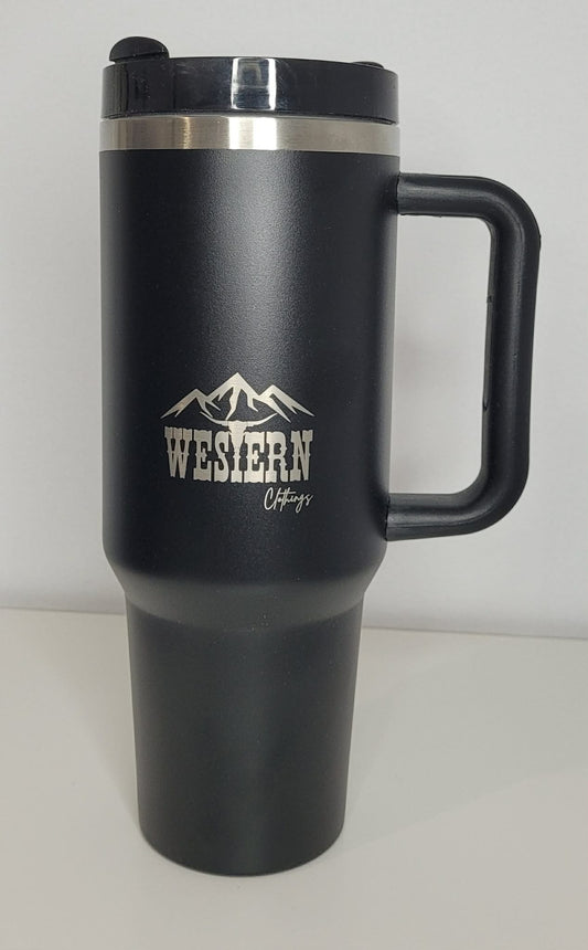 Tasse 40 oz en inox | Logo WC | Noir