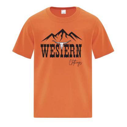 T-shirt western enfant | WC | Orange