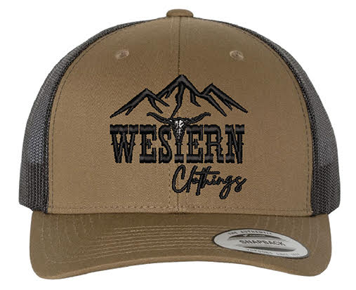 Casquette Western Homme | WC | Kaki et maille noire
