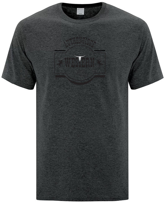 T-shirt Western Homme | AUT | Gris foncé