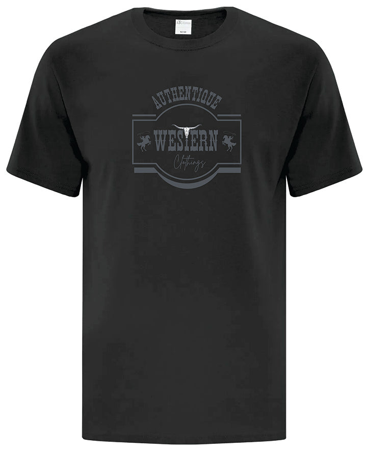 T-shirt Western Homme | AUT | Noir