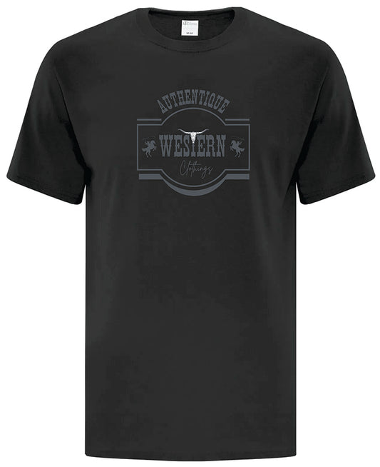 T-shirt Western Homme | AUT | Noir