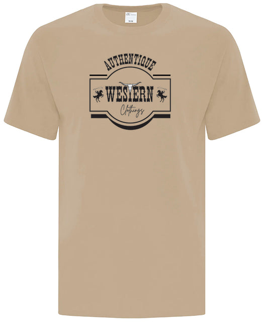 T-shirt Western Homme | AUT | Sable